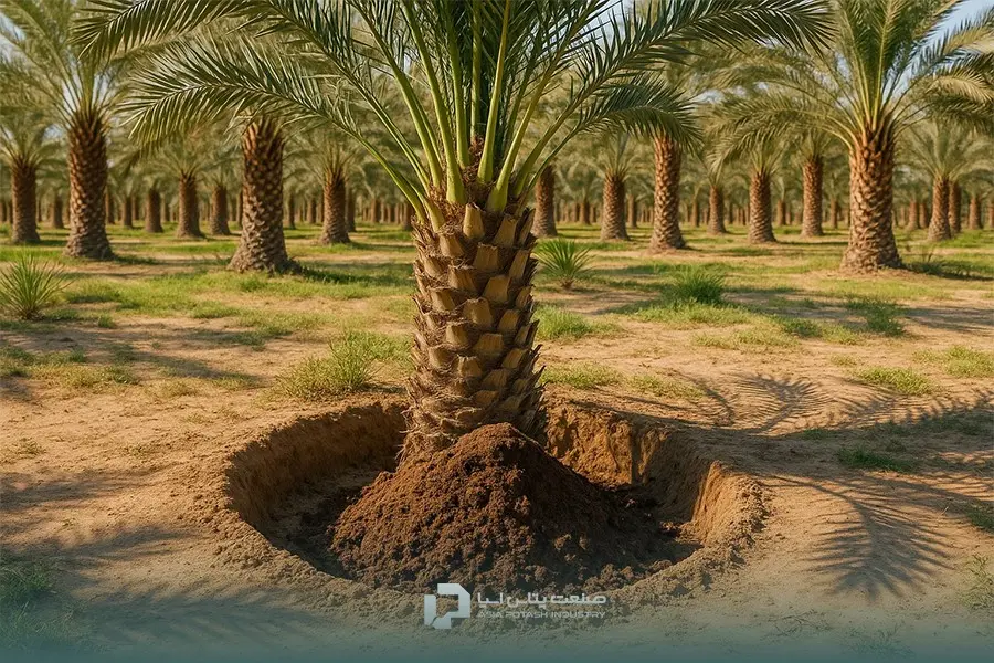 چالکود کردن یکی از روش‌های کوددهی نخل خرما برای افزایش کیفیت خرما است.