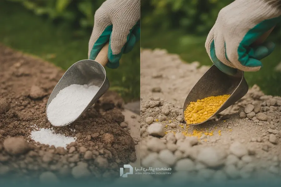 افزودن گوگرد برای قلیایی و آهک برای اصلاح اسیدی بودن خاک